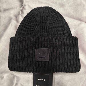 Acne Studios Women's Black Beanie Hat
